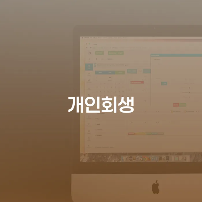 개인회생필요서류 채무조정제도을 이용하여 알고신청하기