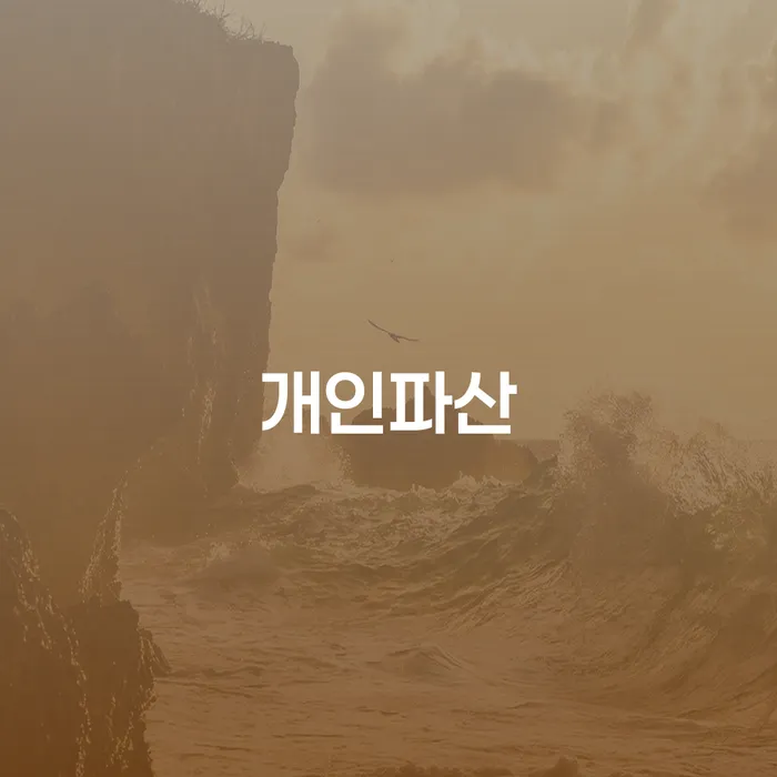 개인회생자가진단 개인파산 면책받고