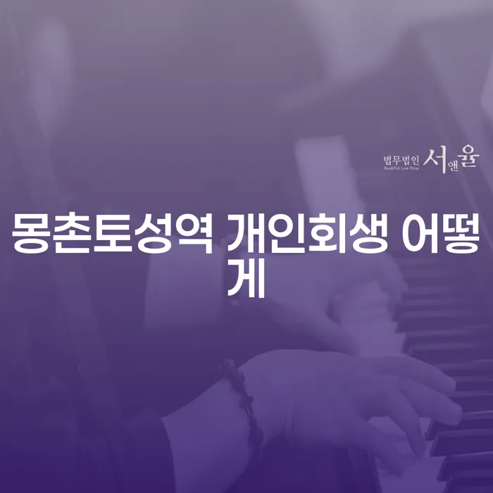 몽촌토성역 개인회생 어떻게