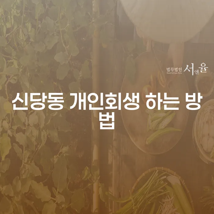신당동 개인회생 하는 방법, 당신도 할 수 있을까요?