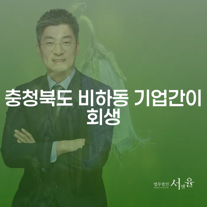 충청북도 비하동에서 기업간이회생과 통장압류해지를 고민한다면?